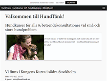 Tablet Screenshot of hundtank.se